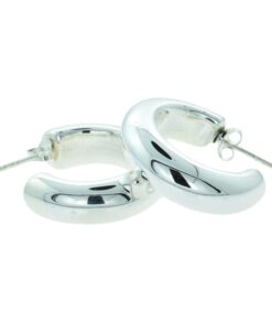 Sterling Silver Hoop Earrings 24mm