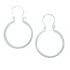 Silver Textured Hoop Earrings