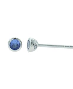 Tanzanite December Birthstone Stud Earrings