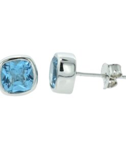 Sterling Silver Sky Blue Topaz Earrings