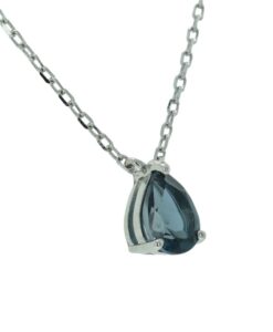 London Blue Topaz November Birthstone Pendant