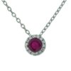 Ruby July Birthstone Pendant