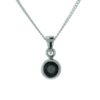 sterling silver sapphire birthstone September pendant