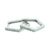Sterling Silver CZ Huggie Earrings