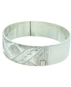 Vintage Silver Engraved Bangle