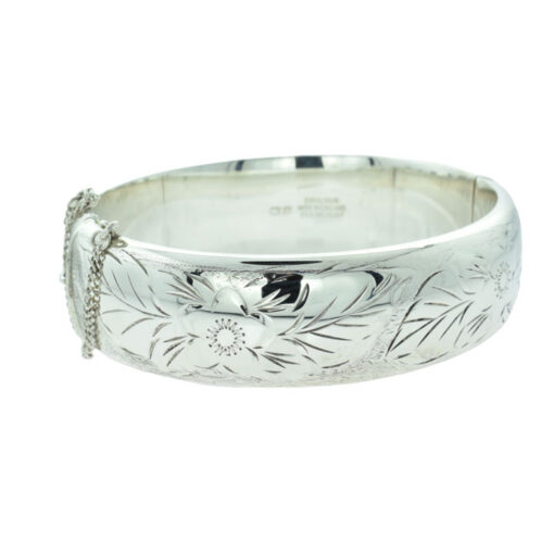 Silver Flower Bangle Dated 1971