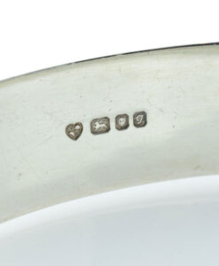 Vintage Sterling Silver Engraved Bangle Dated 1962