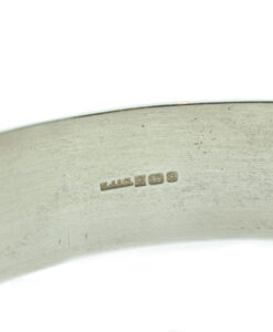 Vintage Sterling Silver Diamond Cut Bangle Excalibur