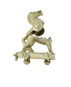 Vintage 9ct Gold Trojan Horse Charm