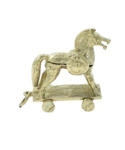 Vintage Gold Trojan Horse Charm