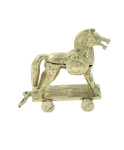 Vintage Gold Trojan Horse Charm