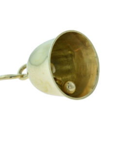 Vintage Gold Ringing Bell Charm