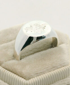 Sterling Silver Bee Signet Ring