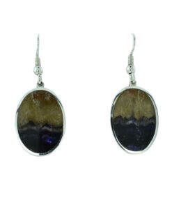 Sterling Silver Blue John Earrings