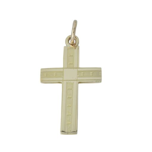 Solid Antique 9ct Rose Gold Cross
