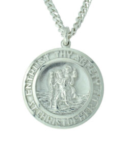 Vintage Silver Saint Christopher Pendant by Georg Jensen