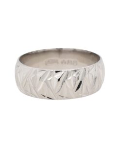 Vintage Platinum Wedding Band Ring