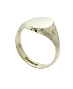 Antique Rose Gold Oval Signet Ring Chester 1915