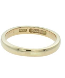 9ct Rose Gold Wedding Band Ring 3mm dated 1935