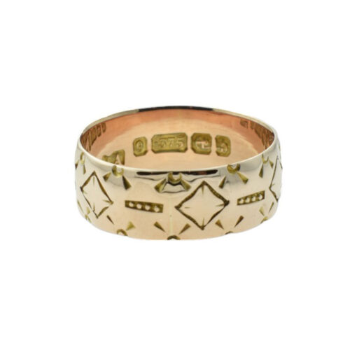 Antique 9ct Rose Gold Band Ring