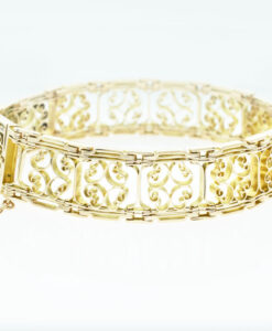 Antique 9ct Gold Gate Bracelet