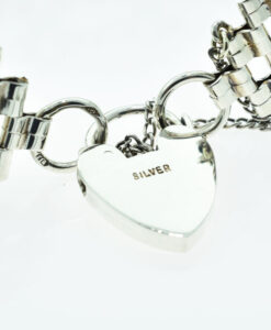 Vintage Sterling Silver Gate Bracelet