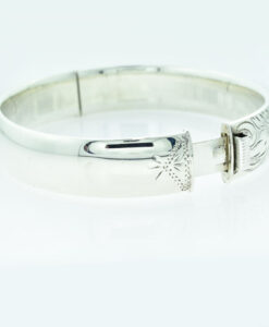 Vintage Sterling Silver Bangle by Rigby and Wilson 1963