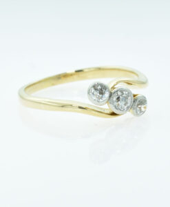 Antique Three Stone Diamond Ring