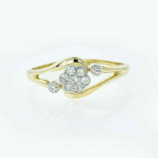 Antique Diamond Daisy Cluster Ring