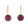 Ruby Red Sillimanite Drop Earrings