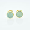 18k Vermeil Aqua Chalcedony Earrings
