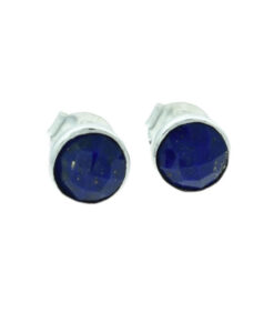 Sterling Silver Lapis Lazuli Stud Earrings
