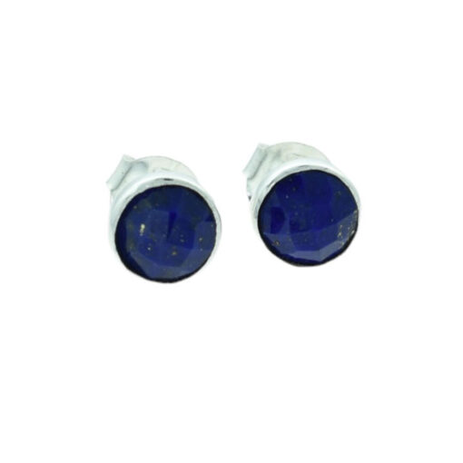 Sterling Silver Lapis Lazuli Stud Earrings