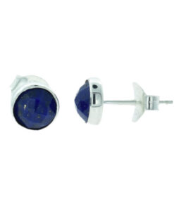 Sterling Silver Lapis Lazuli Stud Earrings