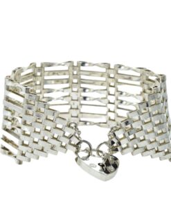 Eight Bar Gate Bracelet in Sterling Silver