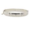 Vintage Solid Sterling Silver Engraved Bangle