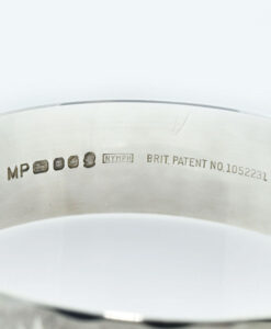 Vintage Silver Diamond Cut Star Bangle