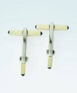 Vintage Fortnum and Mason Gold and Sapphire Cufflinks