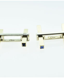 Vintage Fortnum and Mason Gold and Sapphire Cufflinks