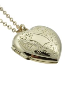 Vintage 9ct Gold Heart Locket by Georg Jensen London