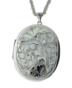 Vintage Sterling Silver Oval Locket