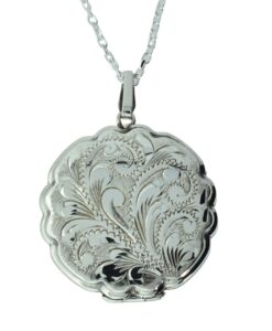 Vintage Sterling Silver Locket with Chain