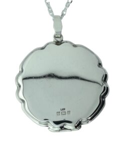 Vintage 1979 Sterling Silver Round Locket with Chain