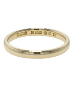 Vintage 9ct Gold Wedding Band Ring dated 1942