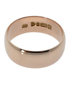 Antique Rose Gold Wedding Band Ring