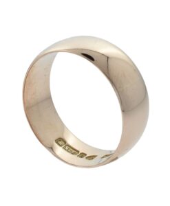 Antique 9ct Rose Gold Wedding Band Ring Chester 1922