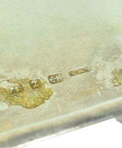 Antique Sterling Silver Cigarette Case by Samuel M Levi 1899