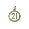 Vintage 9ct Gold 21 Pendant