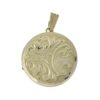 Vintage Gold Round Locket by Georg Jensen
