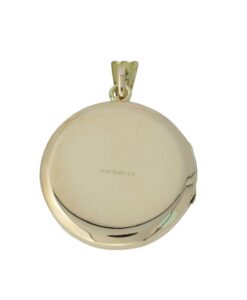 Vintage 9ct Gold Round Locket by Georg Jensen